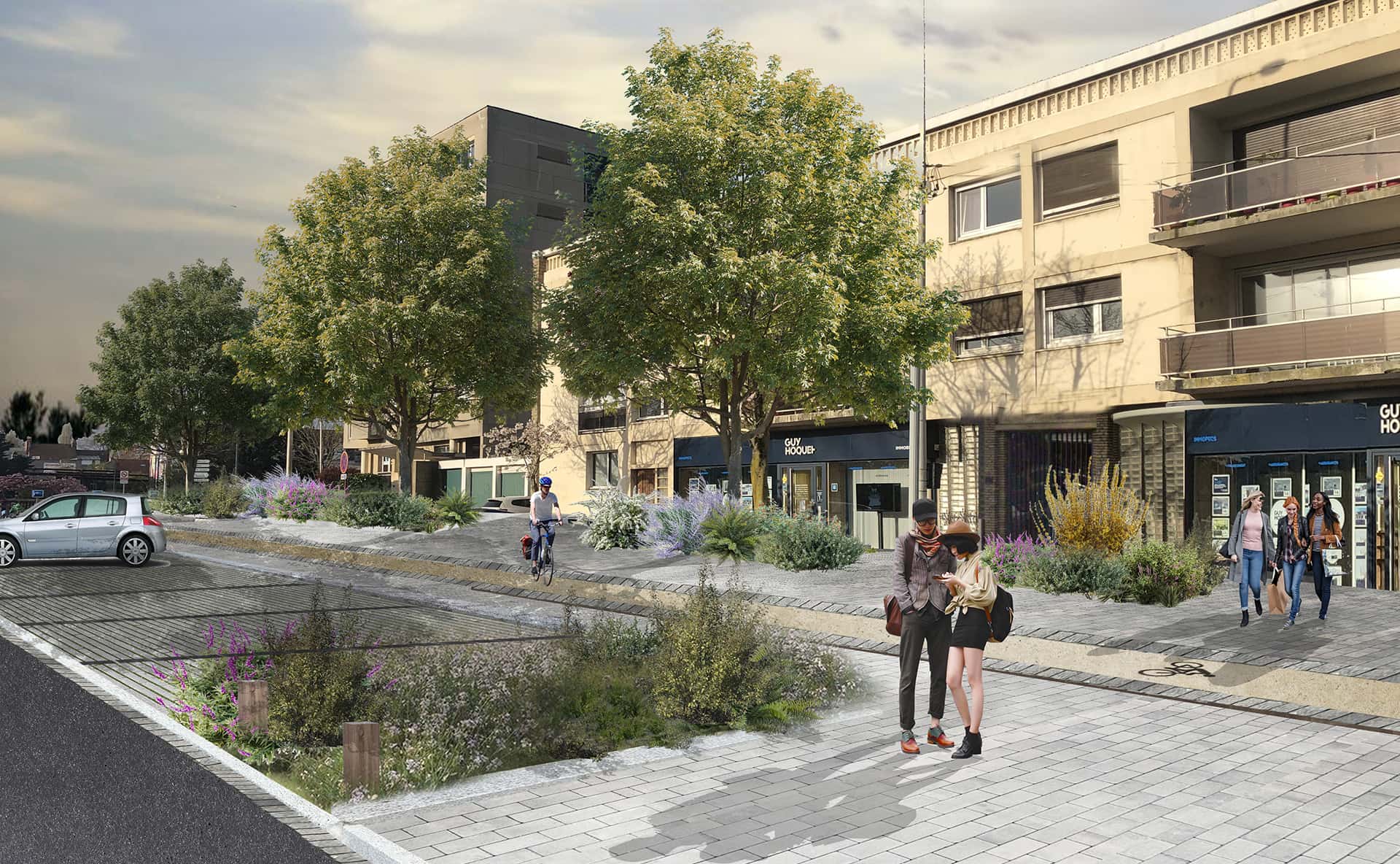 Paysage 360 - Requalification du boulevard Foch à Calais