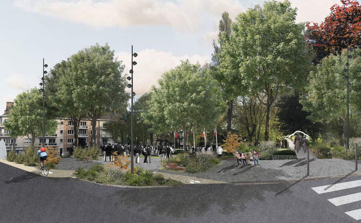 La place Foch à Calais, du passage à l’ancrage